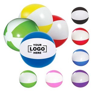 12 Inches Inflatable Beach Ball In Two Tone Design 12