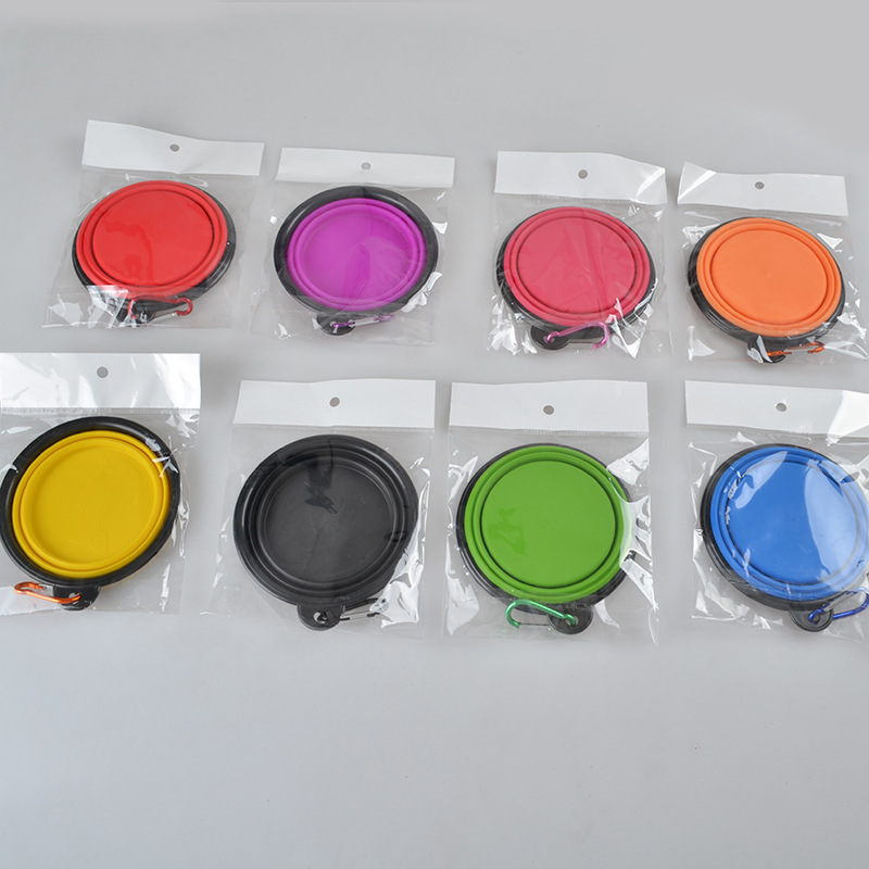 12oz Collapsible Pet Bowls w/ Carabiner 7
