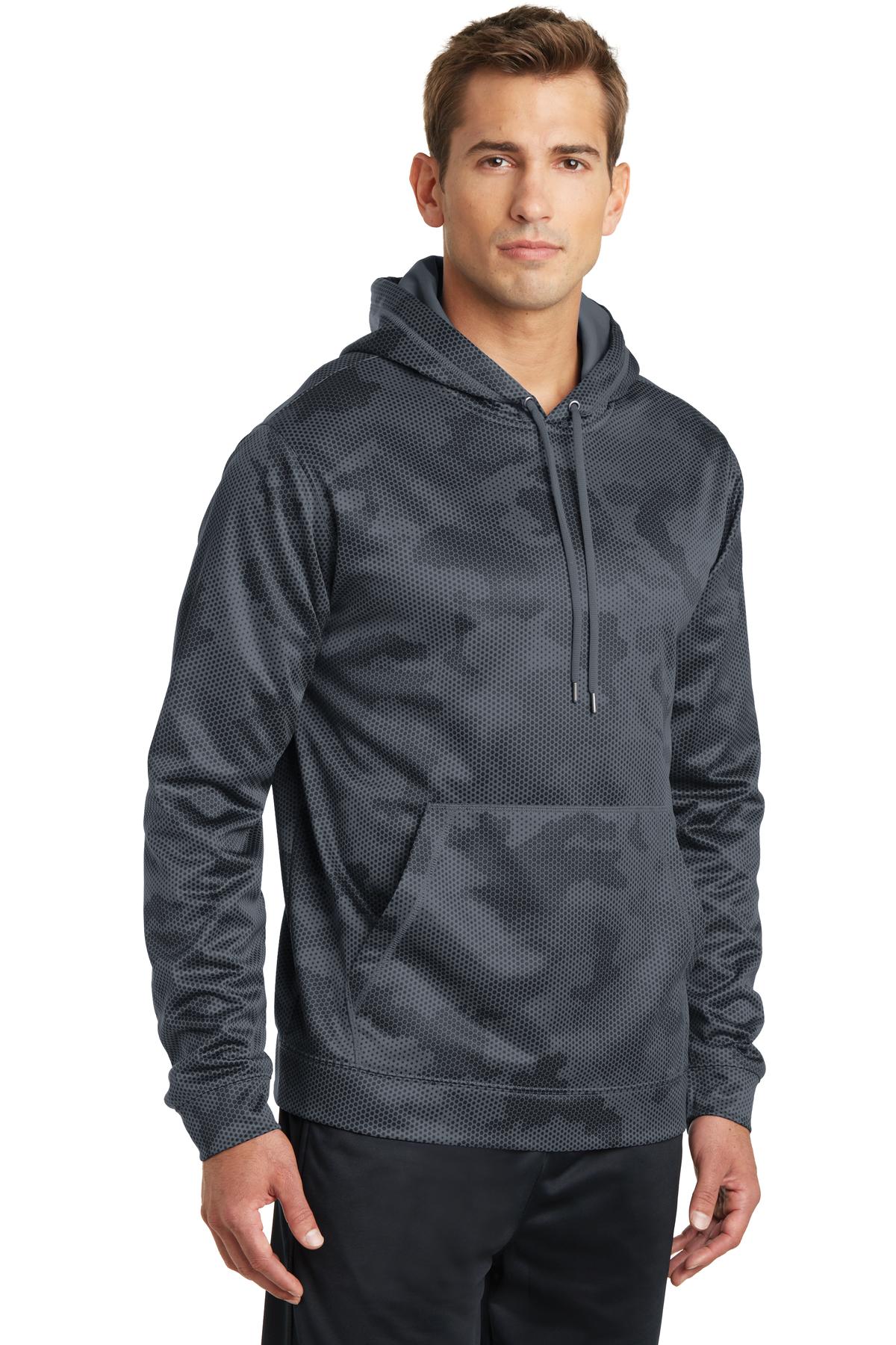 Sport-Wick CamoHex Fleece Hooded Pullover