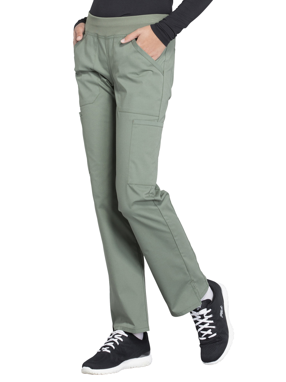 Cherokee - Workwear Professionals - Mid Rise Straight Leg Pull-on Cargo Pant 41