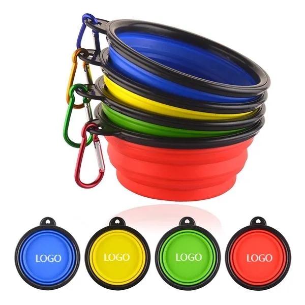 Portable Pet Folding  Bowl With Key Chain 2
