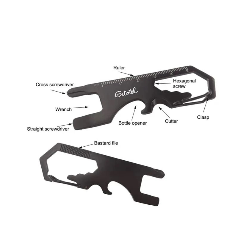 Multi-function Bottle Opener with Carabiner 4