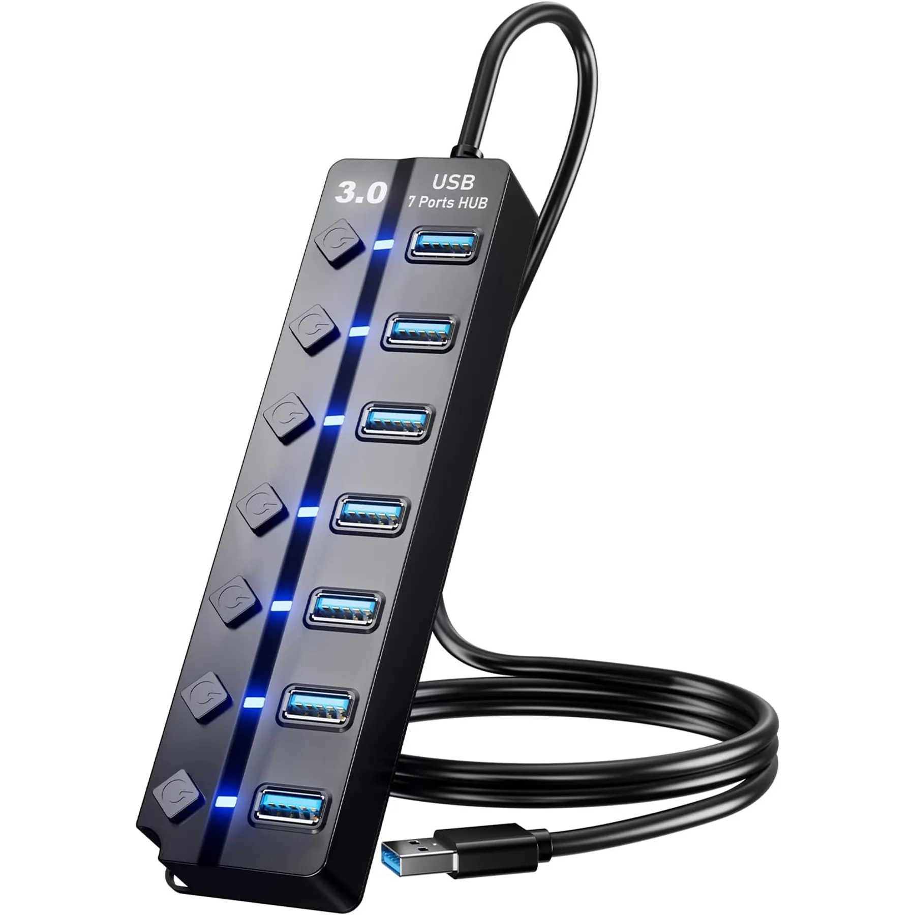 7-Port USB Data Hub Splitter 6