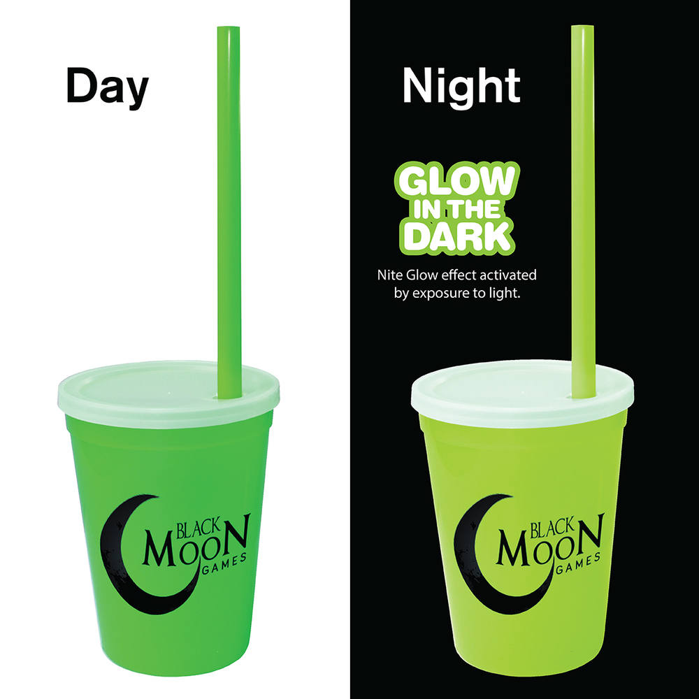 12 oz. Nite Glow Stadium Cup/Straw/Lid Set 6