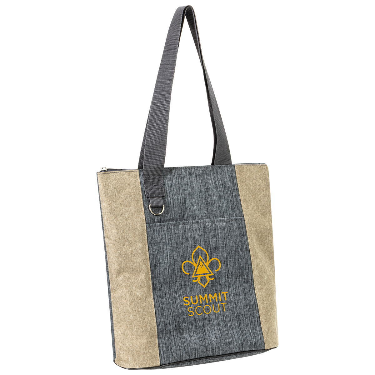 Kenmore Heathered Polyester Event Tote, custom tote bag with logo imprint 32