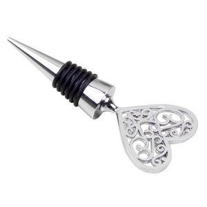 Beautiful Heart Flower Wine Cork Stopper 5