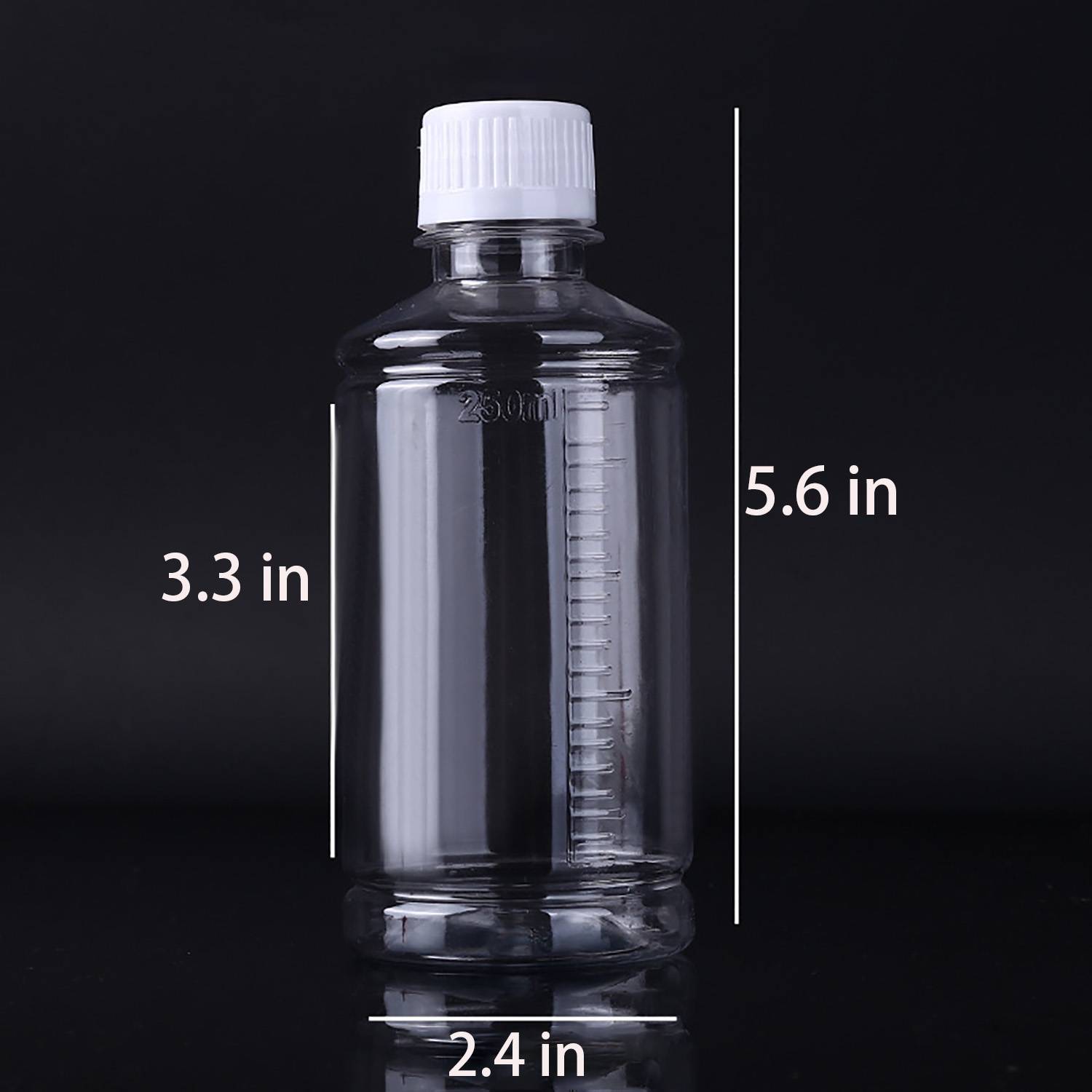 8.4oz Transparent Plastic Dispensing Bottle 4