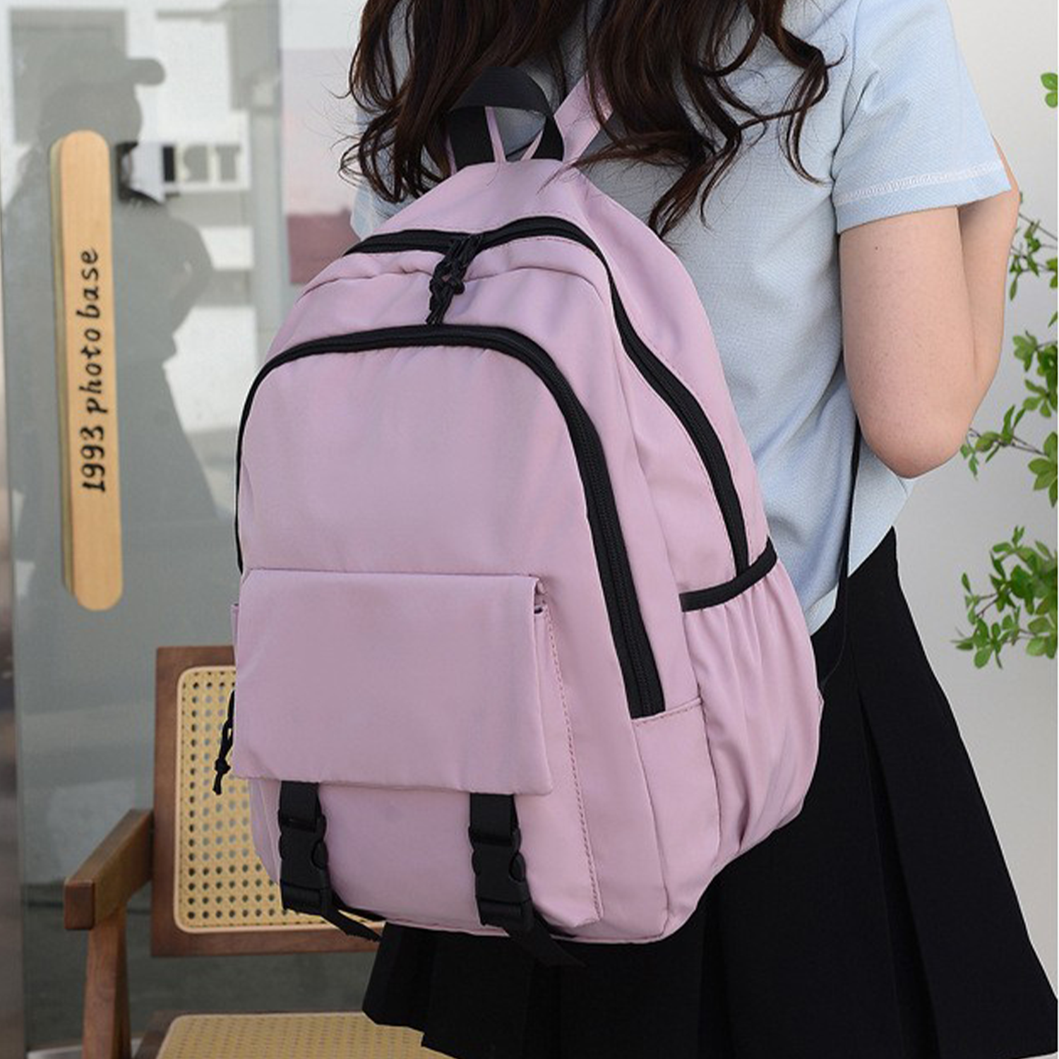 Nylon Student Travel Backpack 16
