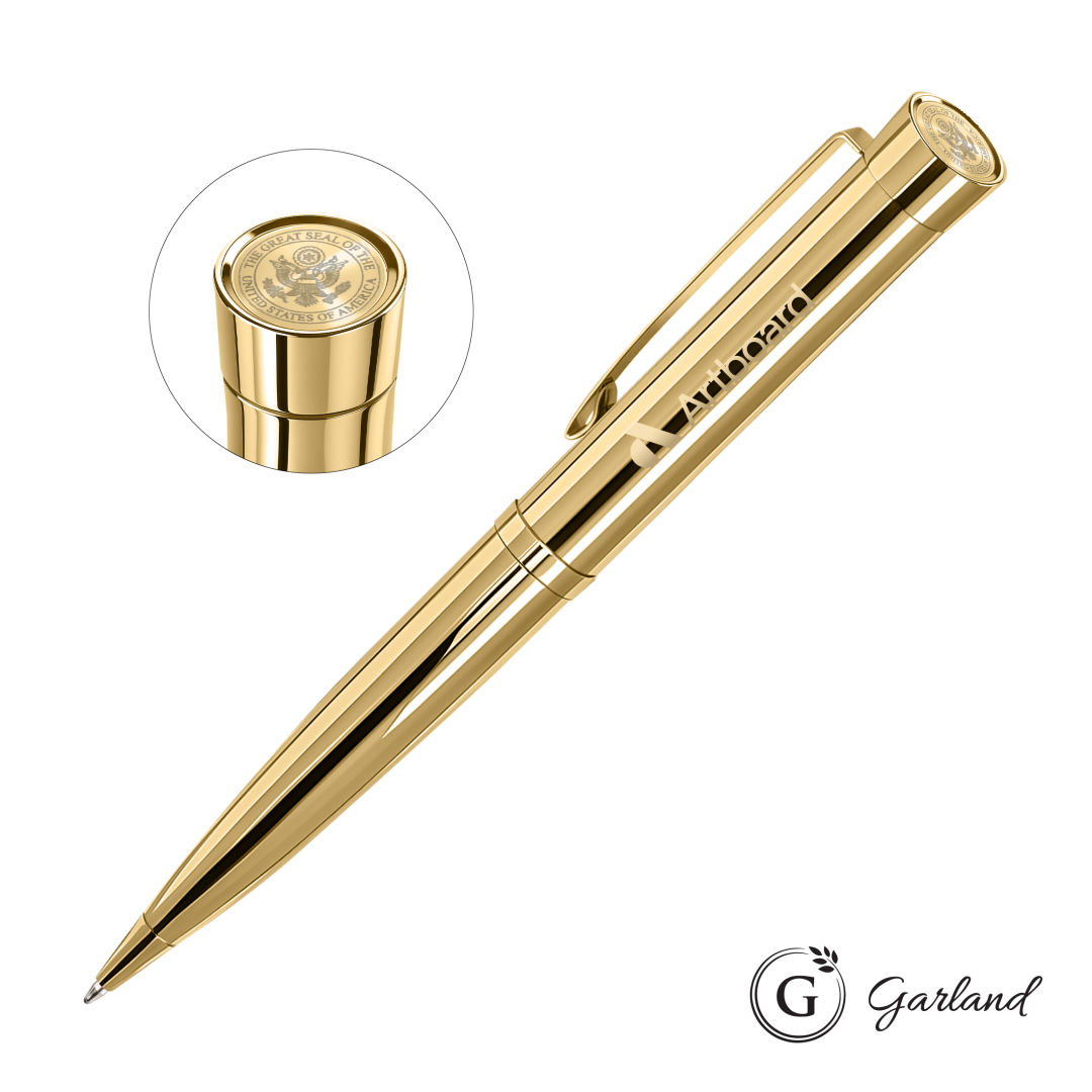 Garland® Executive Signature Custom Emblem Twist Pen - Gold
