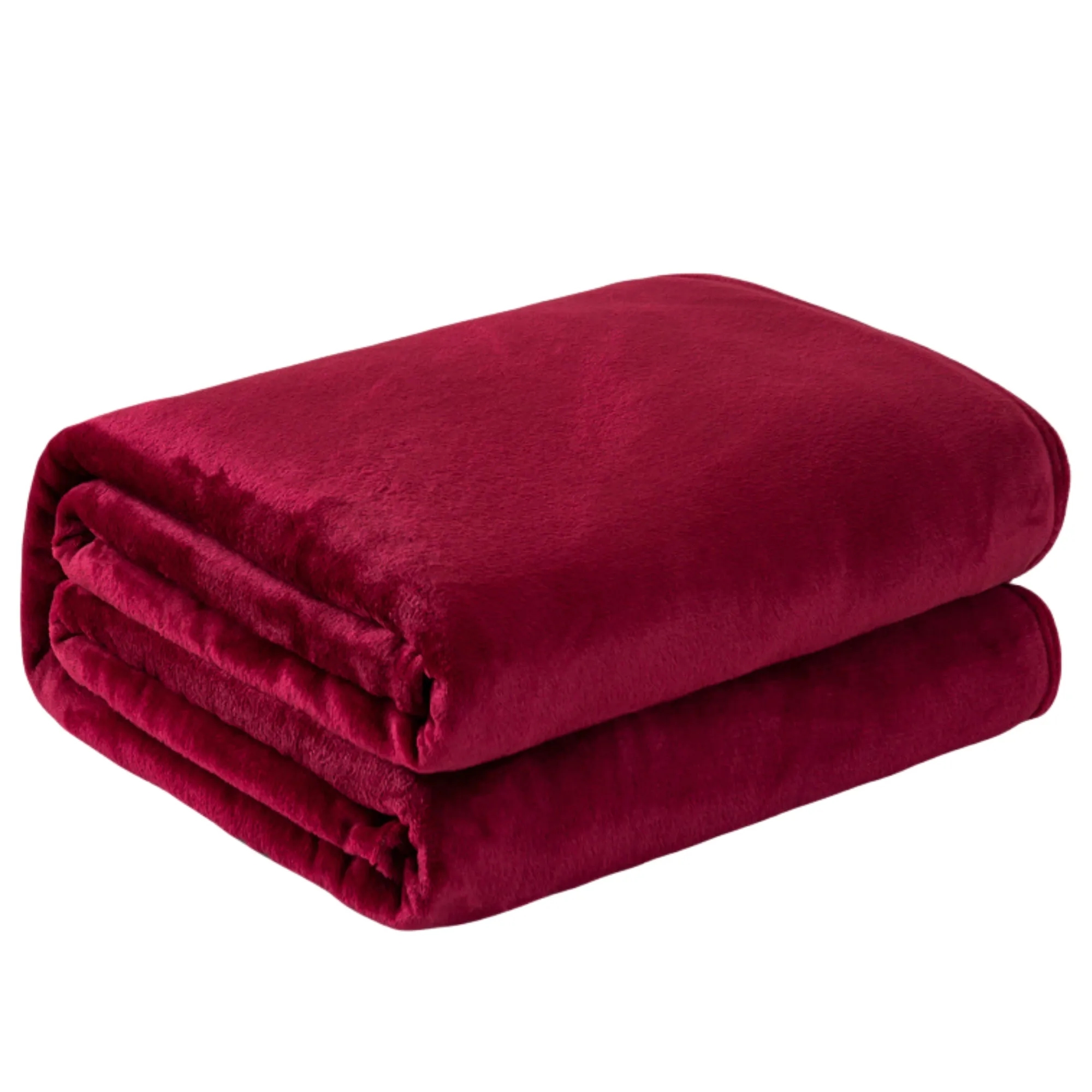 Classic Solid Color Flannel Thin Blanket 2