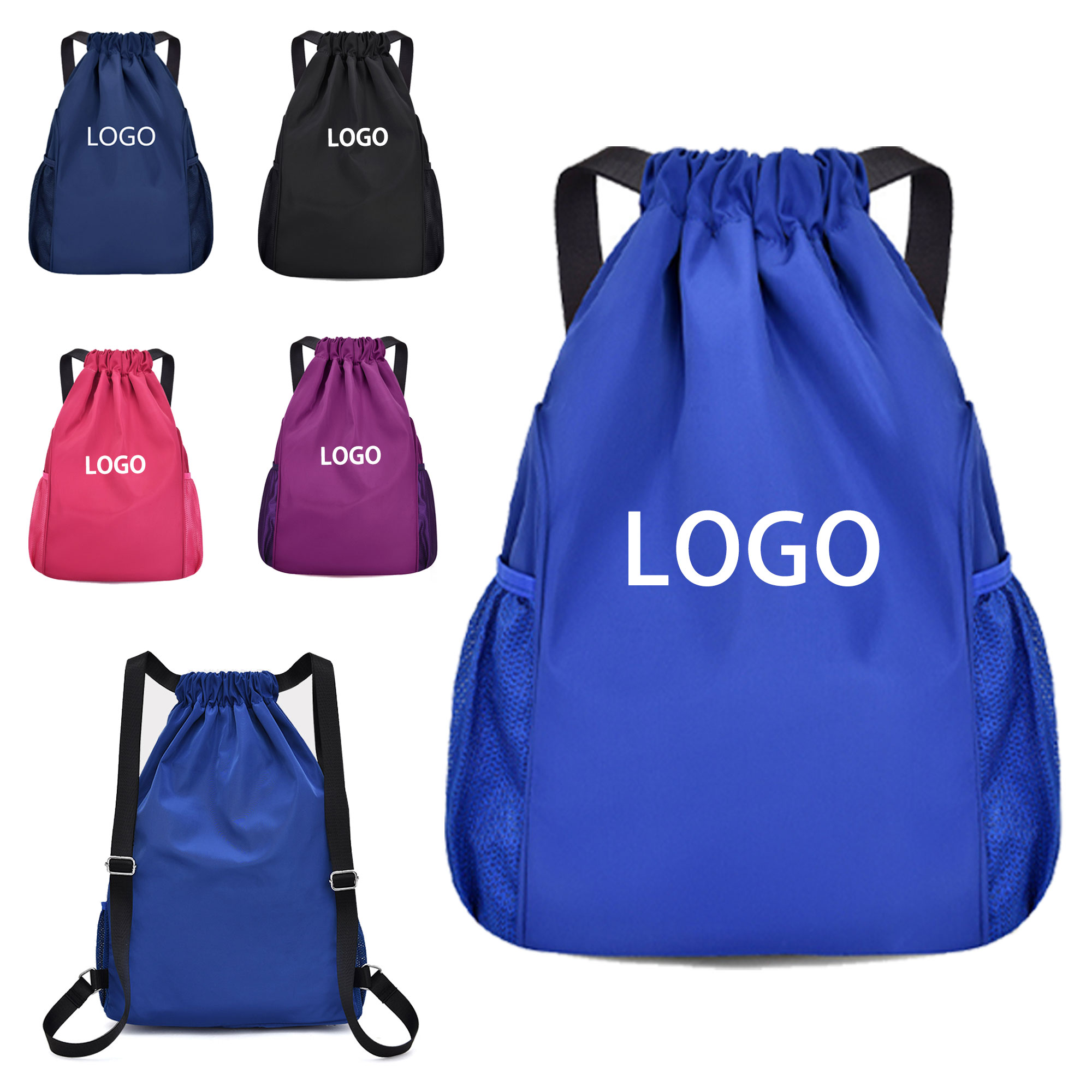 Outdoor Waterproof Large Capacity Sports Drawstring Backpack 5