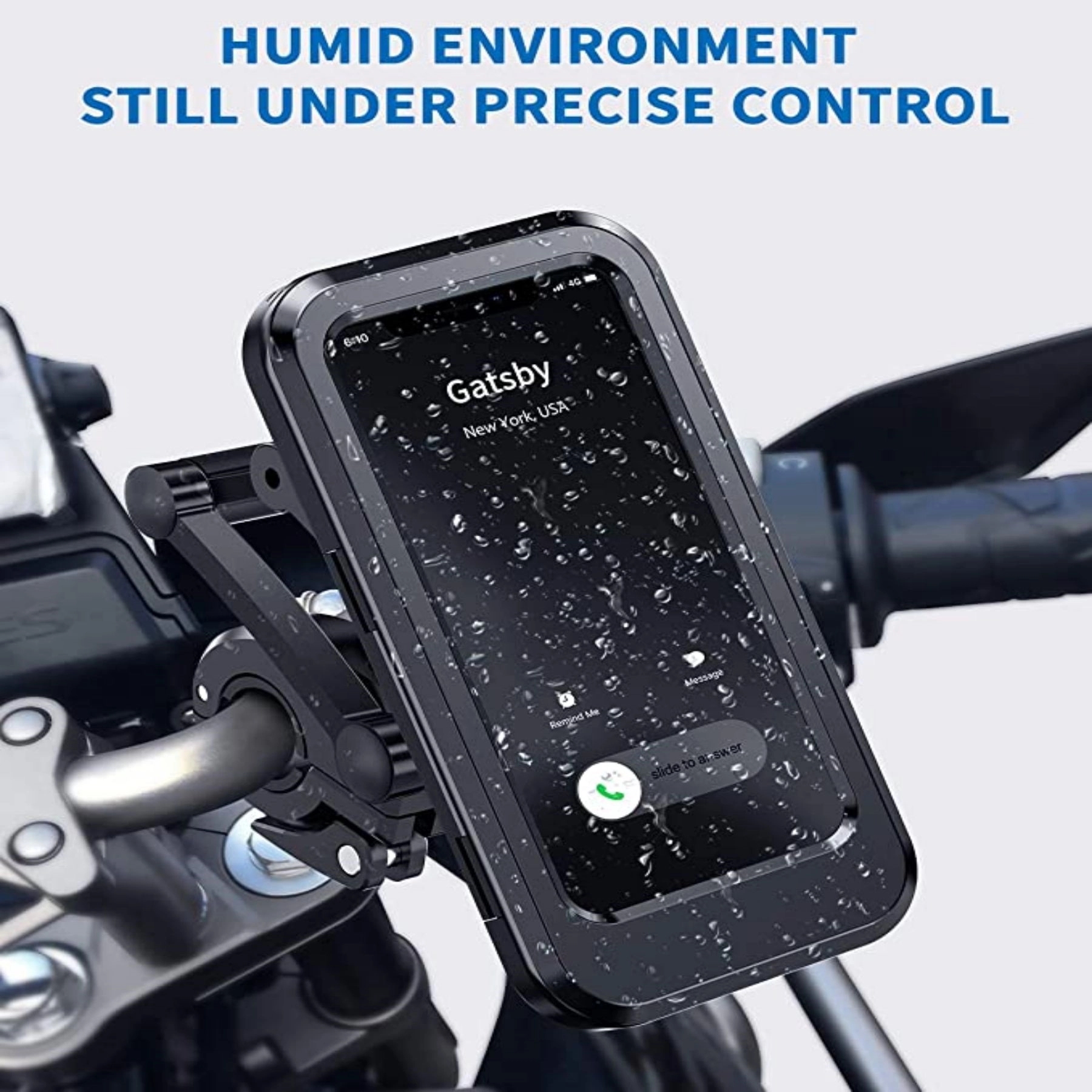 Motorcycle Bike Phone Mount Waterproof Mobile Box Case 4