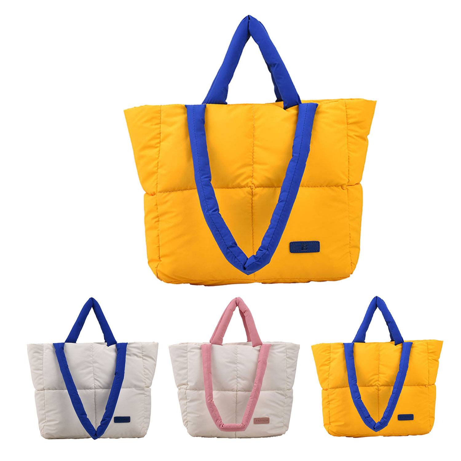 Soft Quilted Cotton Shoulder Handbag