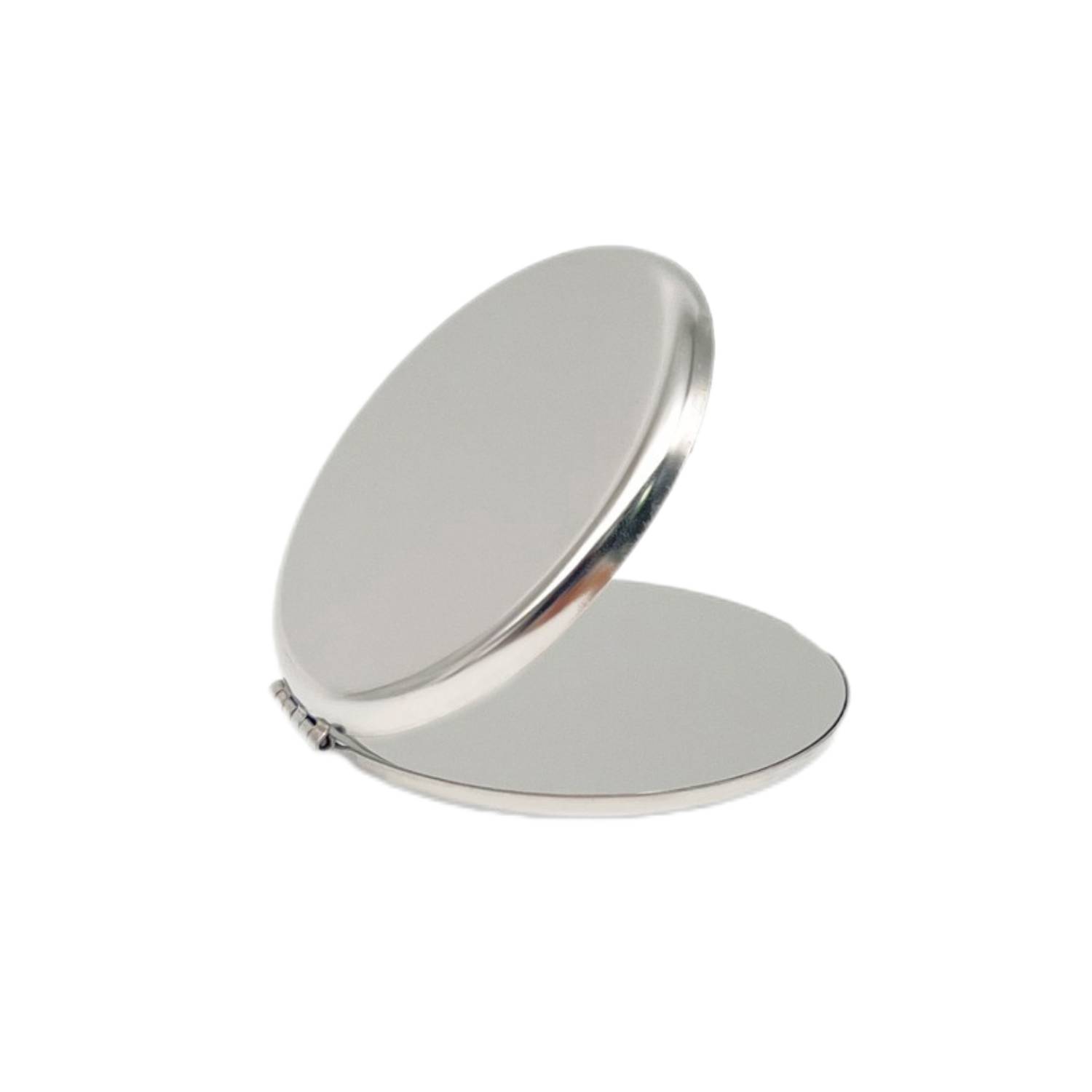 Round Stainless Steel Foldable Compact Makeup Mirror 4
