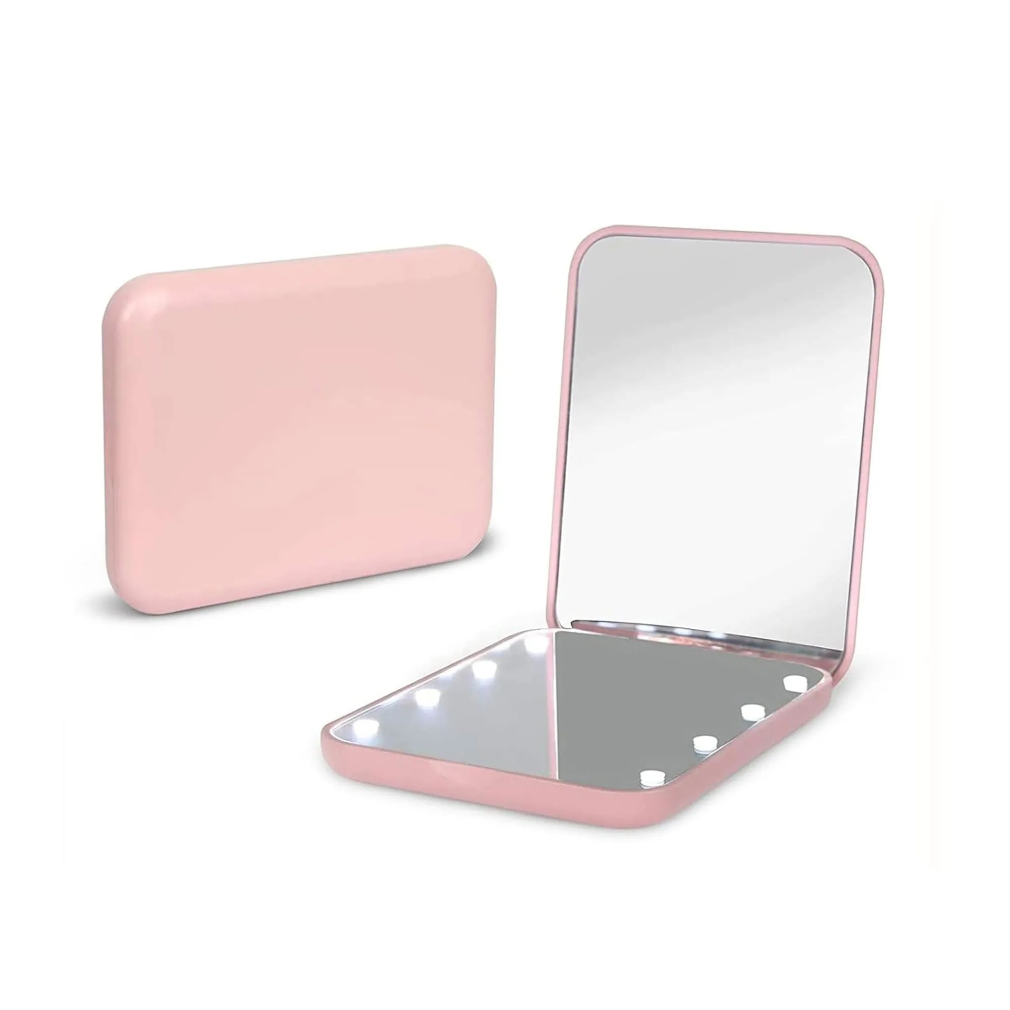 1X/2X Magnification LED Travel Makeup Mirror 2
