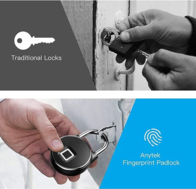 Smart Keyless Padlock w/ USB Rechargeable 13