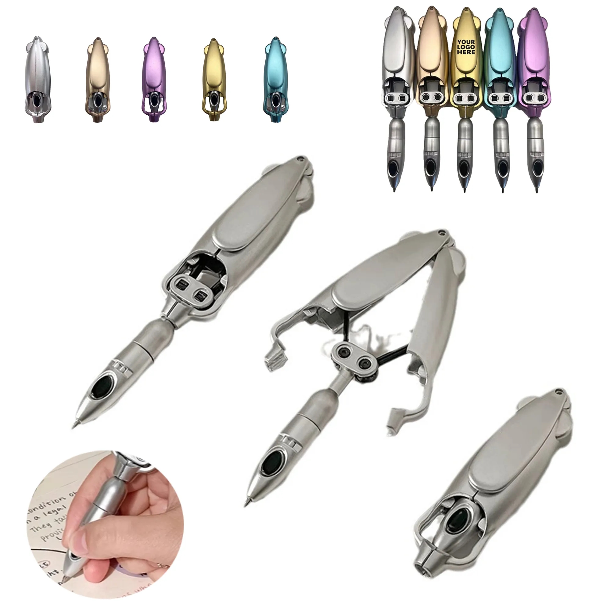 MOQ50 Variable Squid Shape Black Ballpoint Pen 3