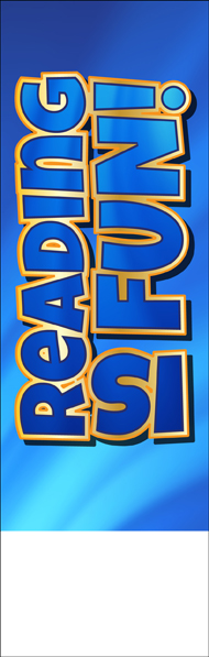 BOOKMARK - Reading is Fun Bookmark (Blue) 1