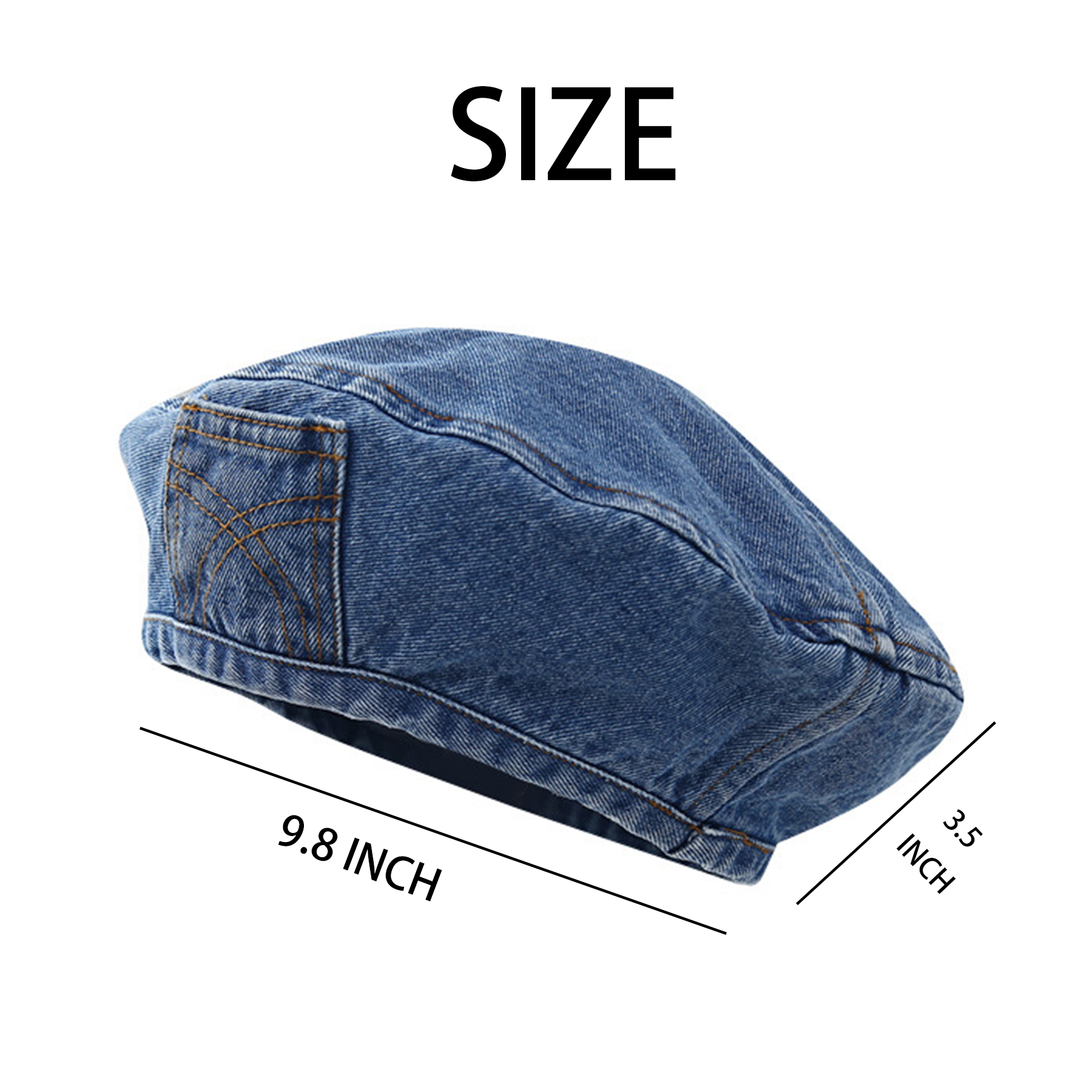 Cotton Versatile big-headed painter hat 2