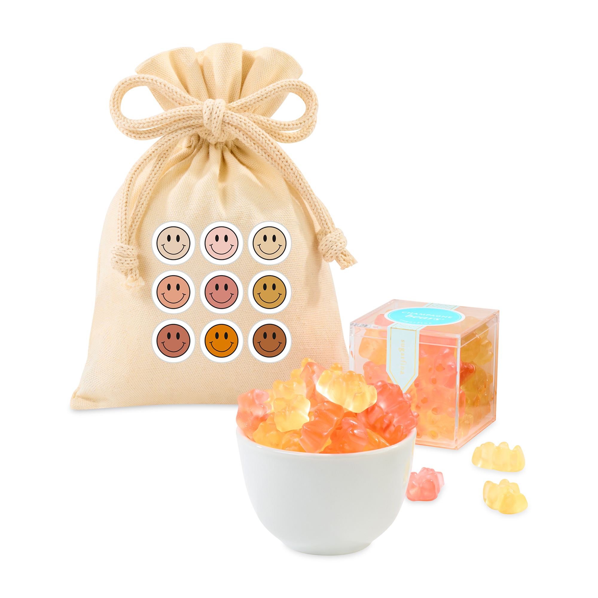 Sugarfina Champagne Bears Candy Cube Gift Bag 1
