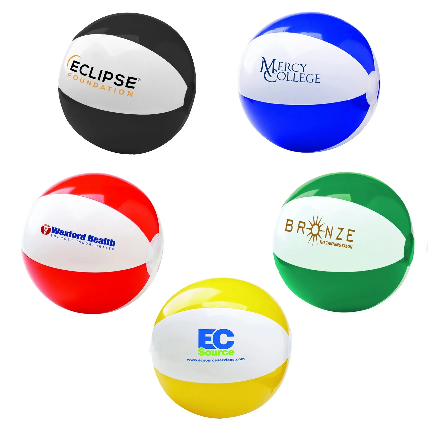 6" Two-Tone Beach Ball 1