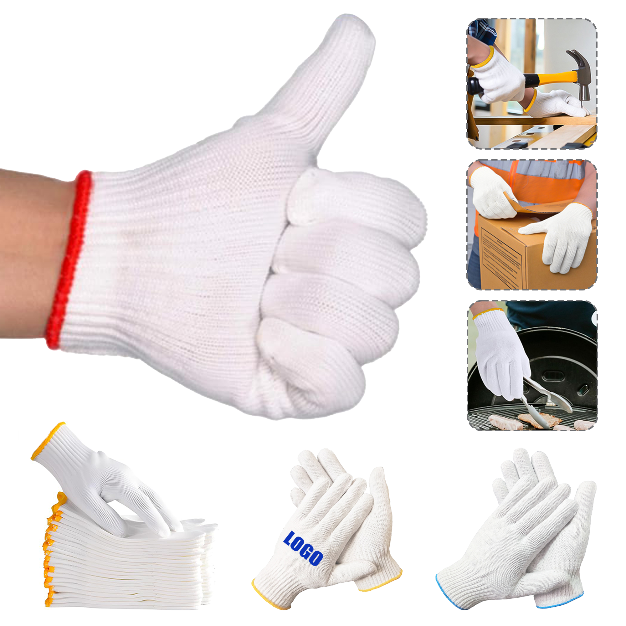 Cotton Safety Work Gloves 3