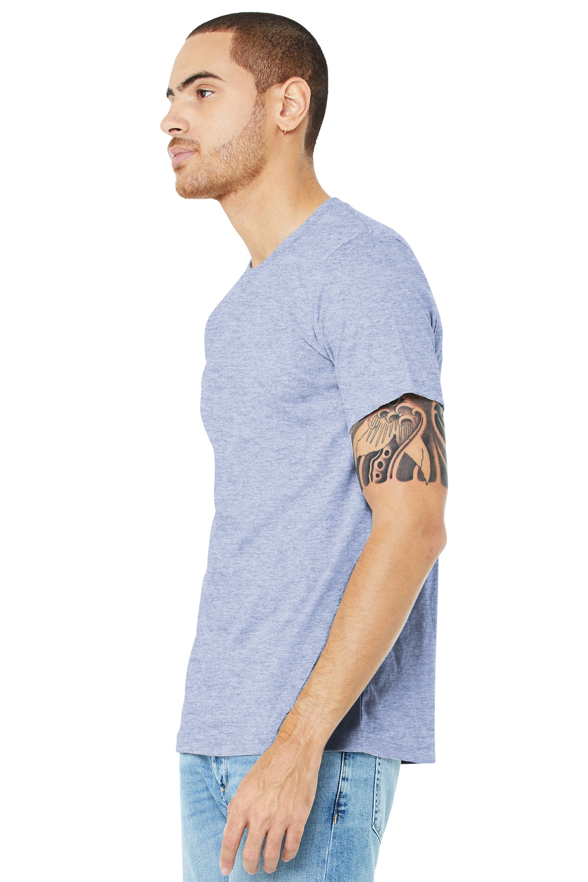 BELLA+CANVAS® Unisex Heather CVC Short Sleeve Tee 135