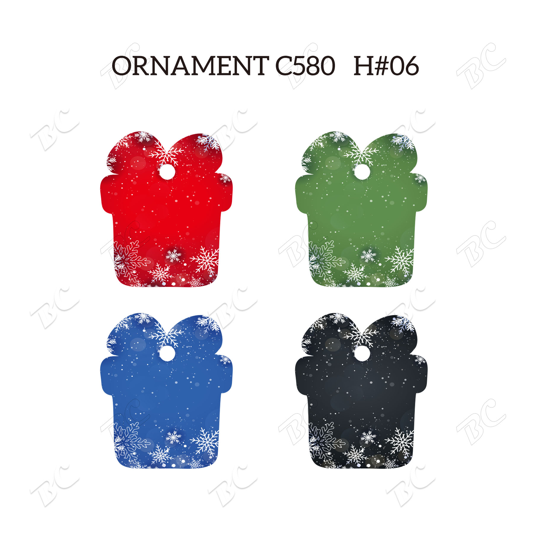 Free Shipping Full Color Christmas Ornament - Gifts 25