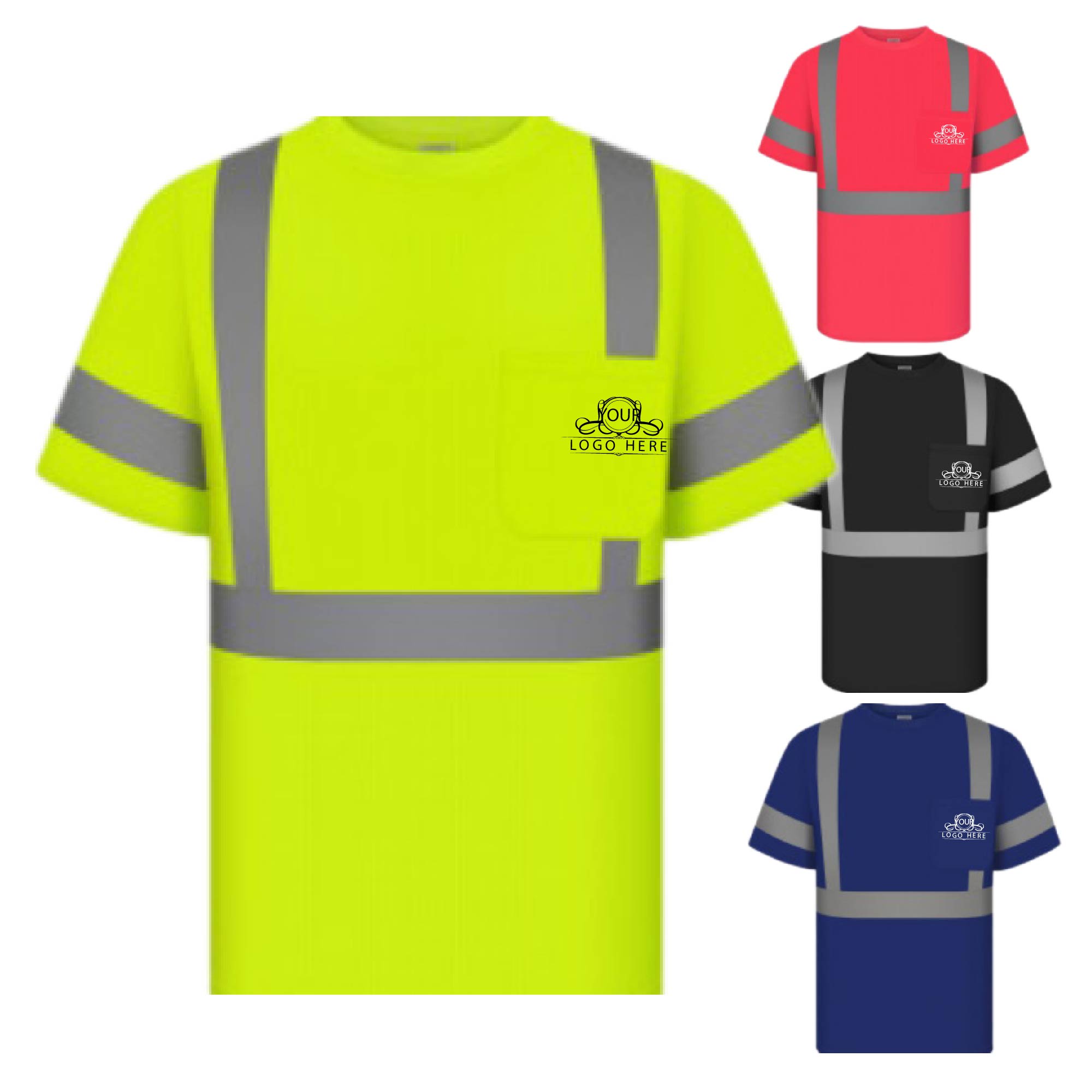 High Visibility T-Shirt w/Pocket 3