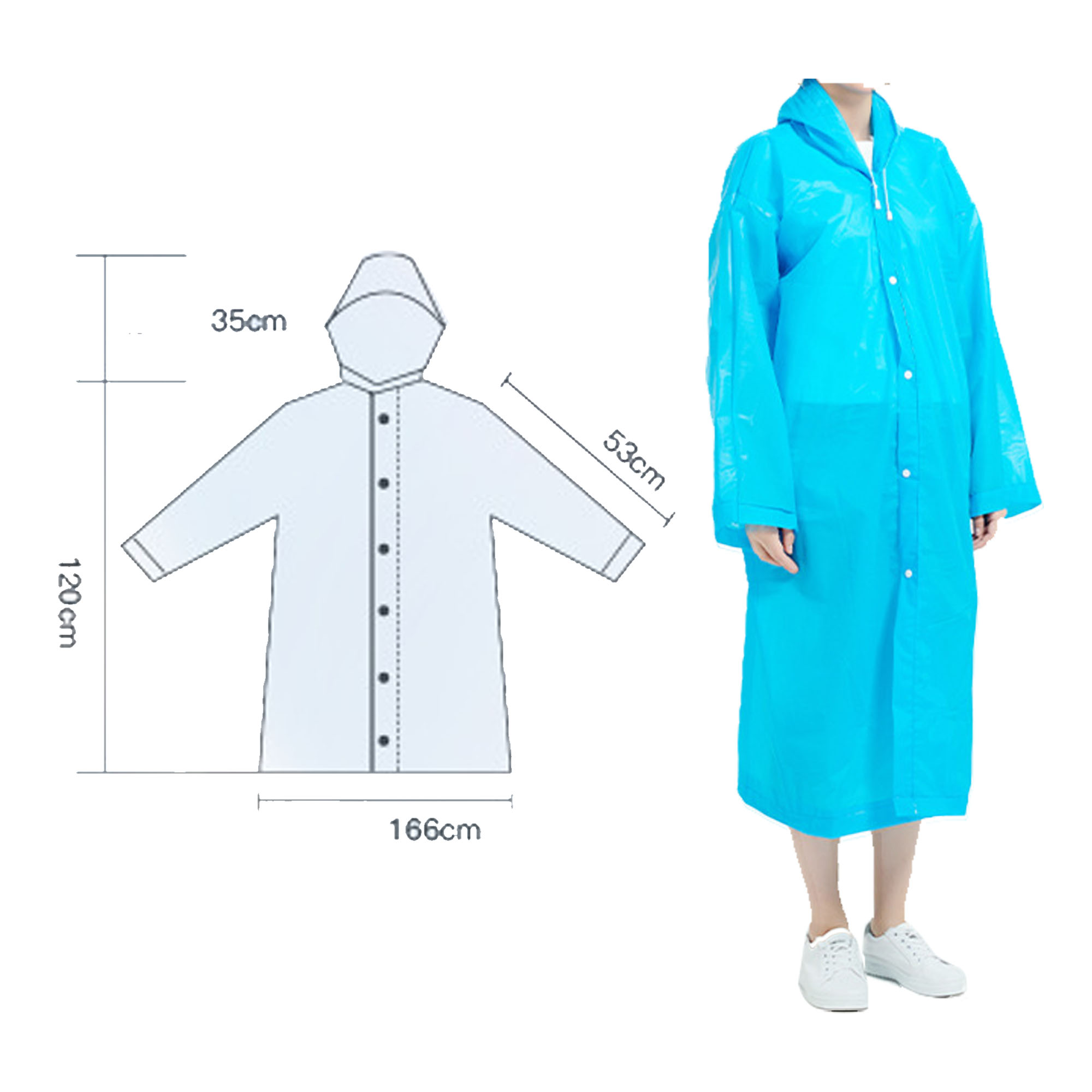 MOQ 50 pcs EVA Rain Gear 6