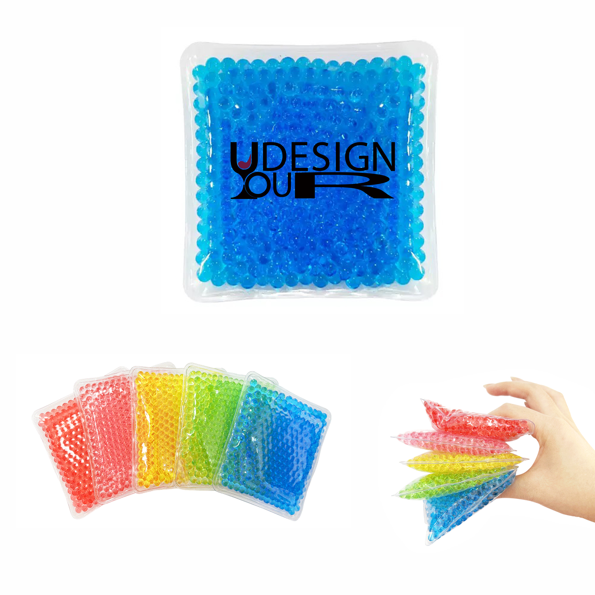 Square Gel Beads Hot/Cold Gel Pack MOQ 10pcs 2