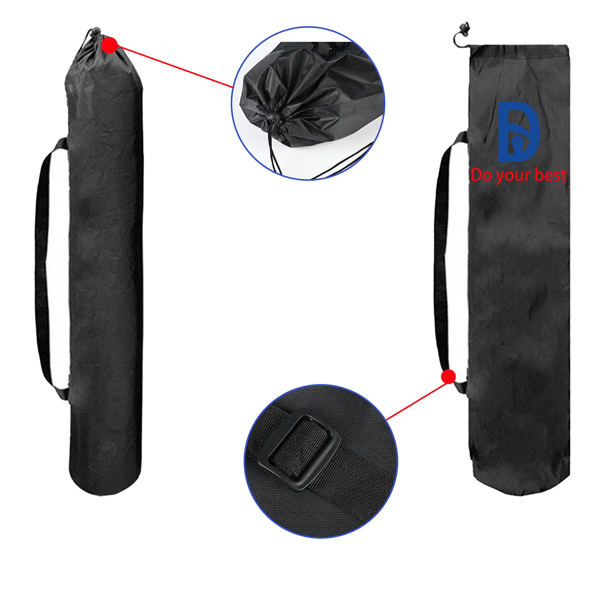 MOQ 50 Polyester Round-bottomed Drawstring Bag 2