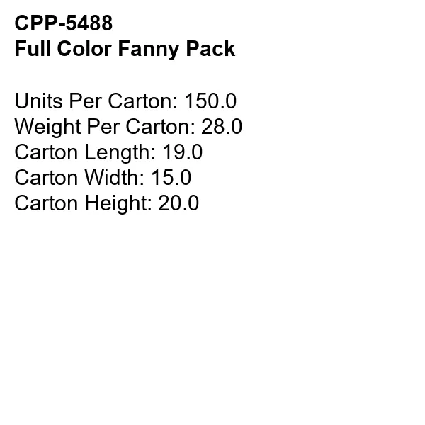 FULL COLOR FANNY PACK 13