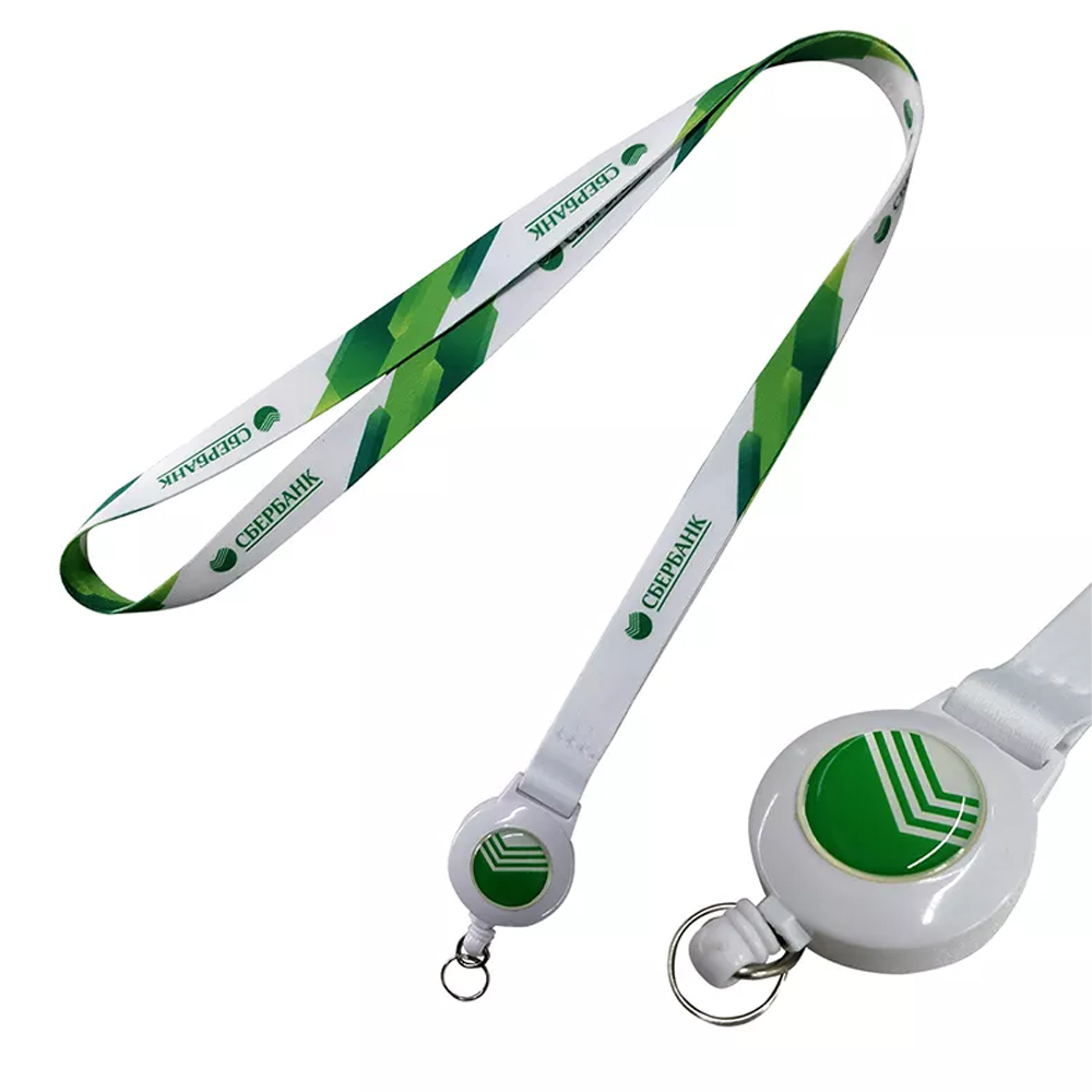Decorated 3/4" Lanyard w/ Full color Badge Reel 8
