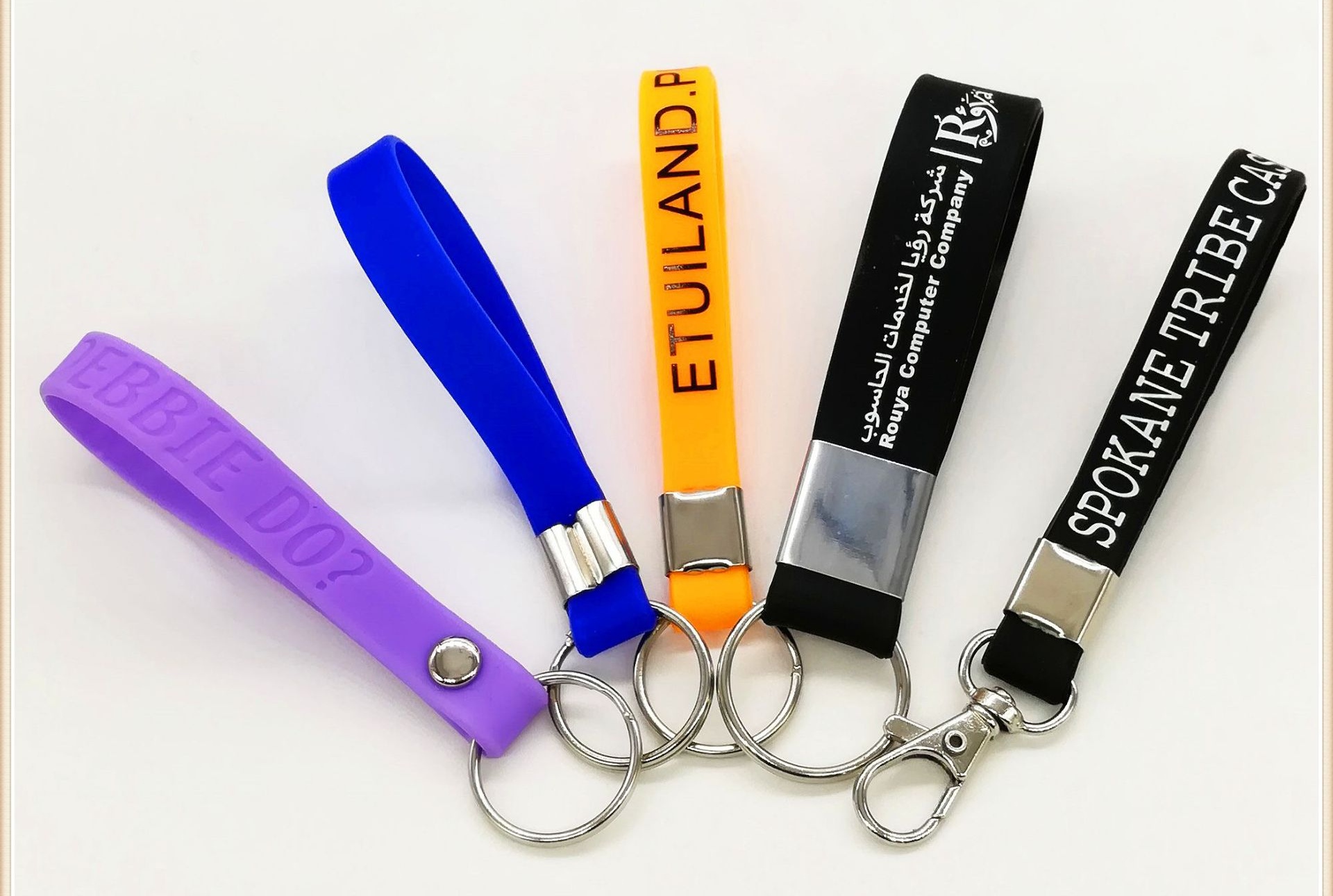 Silicone Bracelet Keychain 1