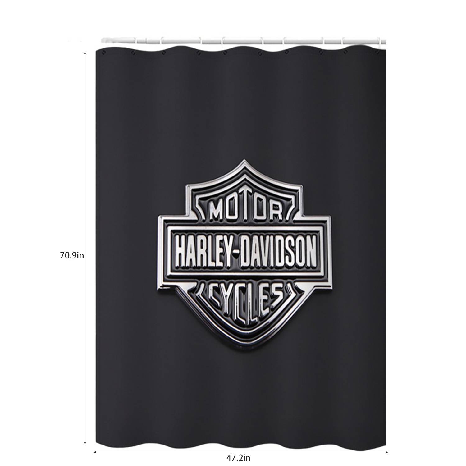 Custom Polyester Shower Curtain with Hook 6