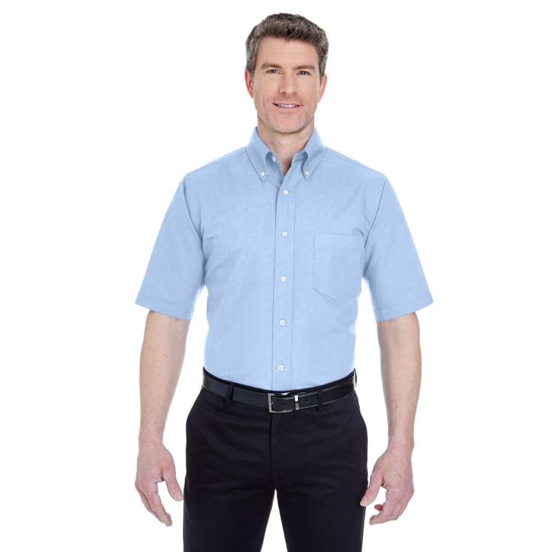 UltraClub Men's Tall Classic Wrinkle-Resistant Short-Sleeve Oxford 6