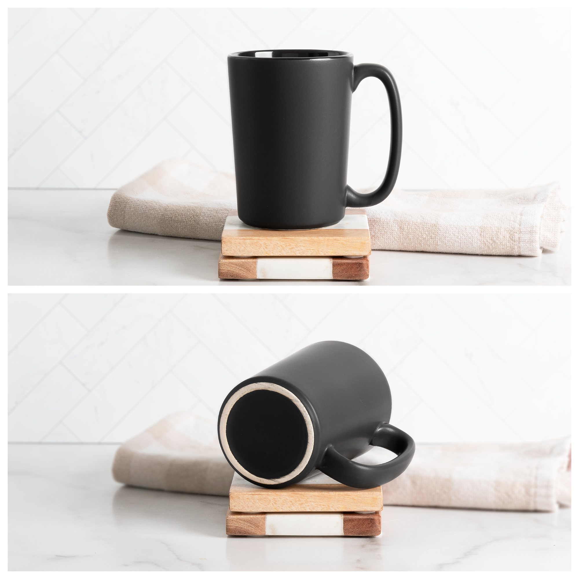 12 oz rocca mug matte black
