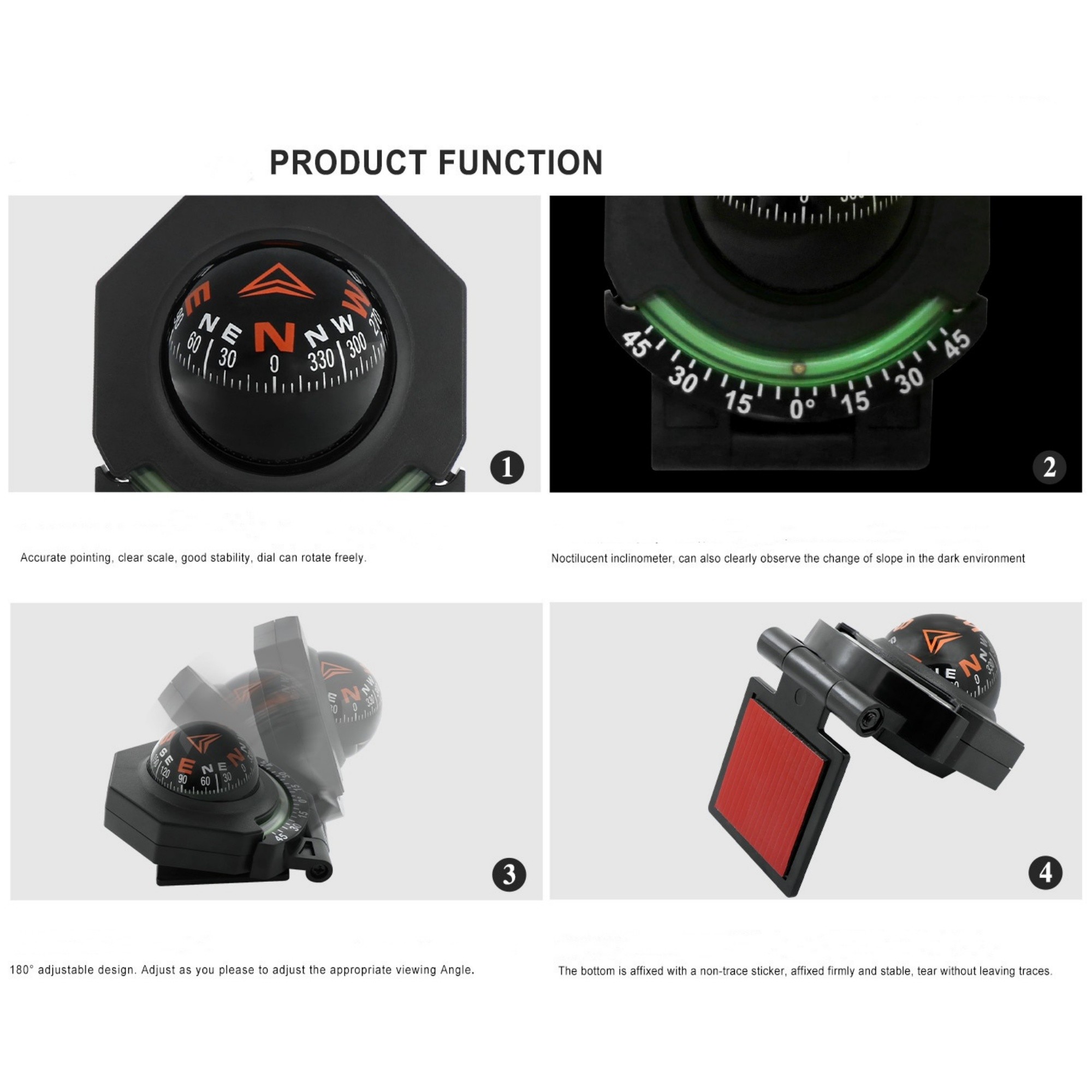 2 In 1 Car Compass 6