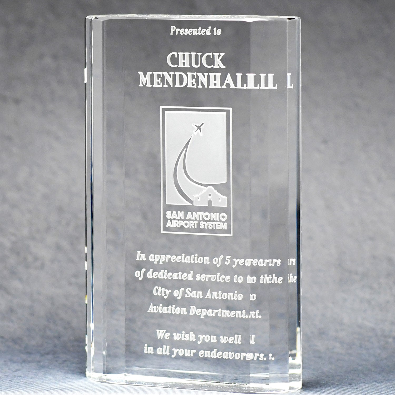 Optic Crystal Merit Award 2