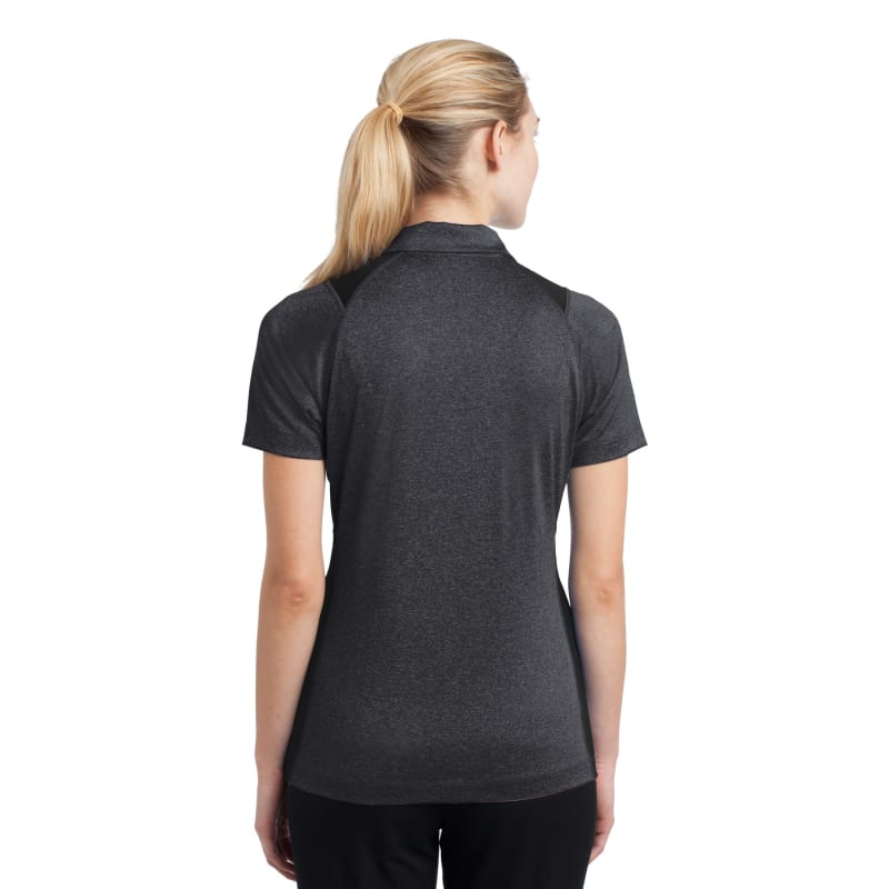 Sport-Tek Women's Heather Colorblock Contender Polo. 49