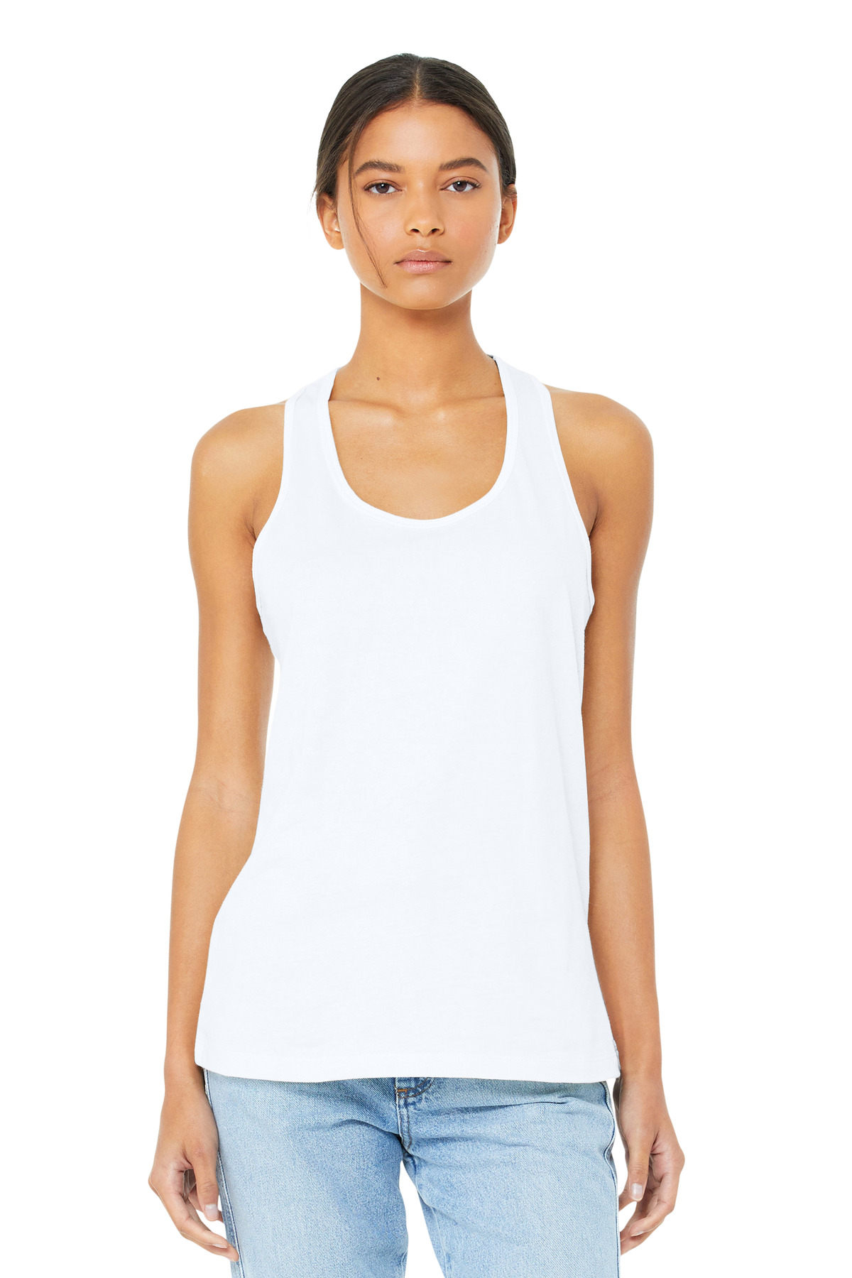BELLA+CANVAS Women's Jersey Racerback Tank. BC6008 10