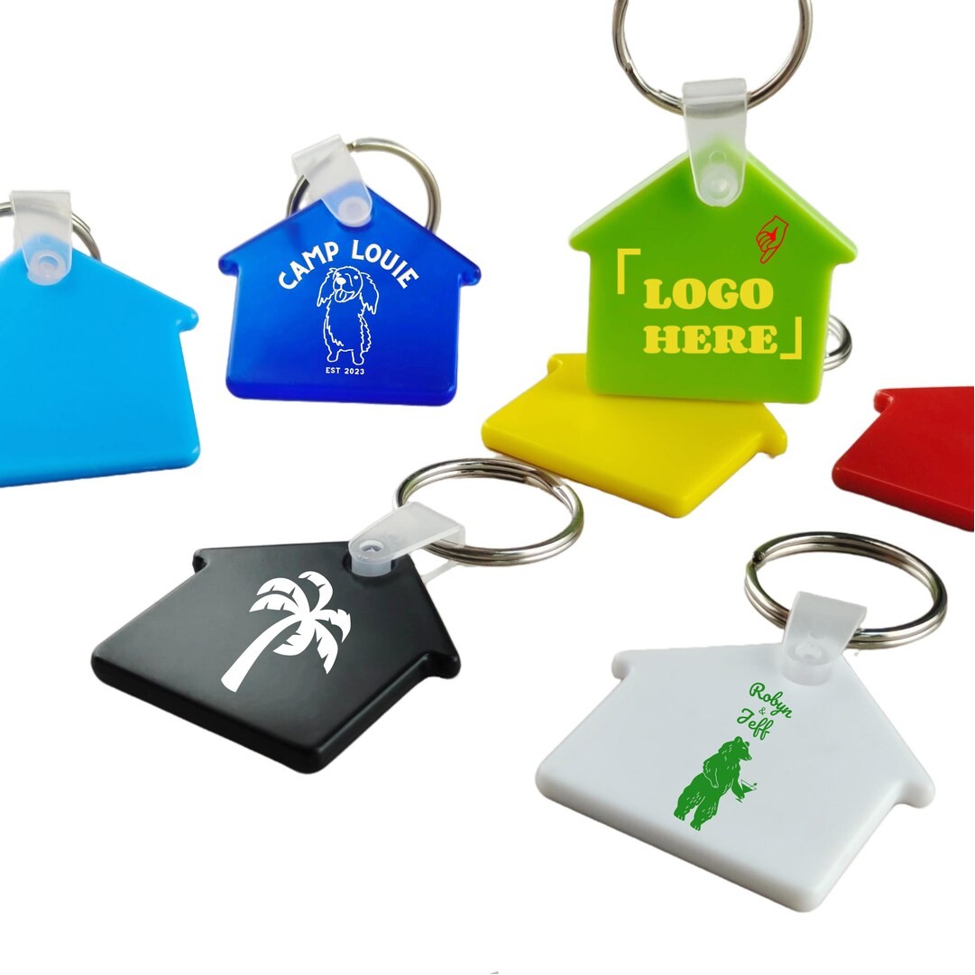 House Shaped Pvc Keychain 1