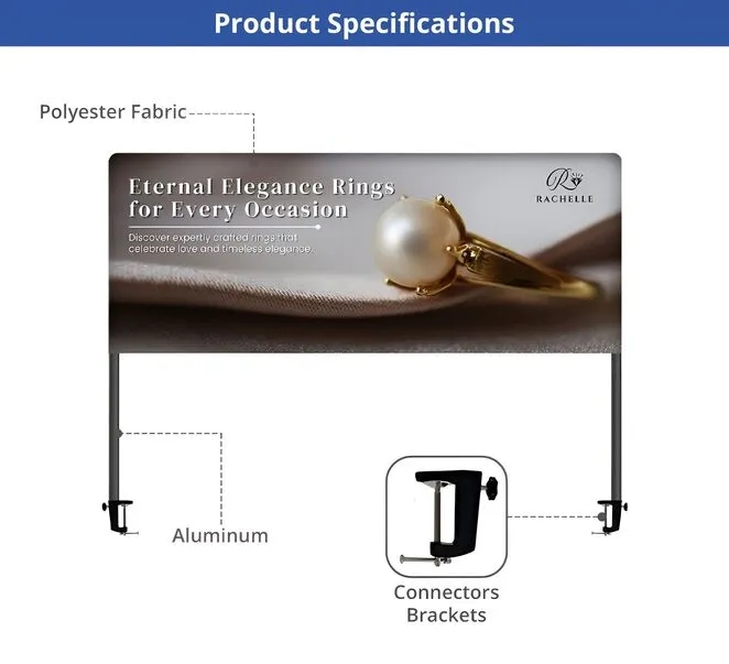 Table Top Banner - Half Display Package (8.04ft x 3.44ft) 5
