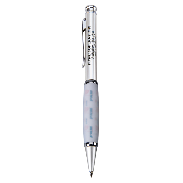 Boreas-I Frosted White Metal Pen, Ballpoint pen (Cross Style Refill) 4
