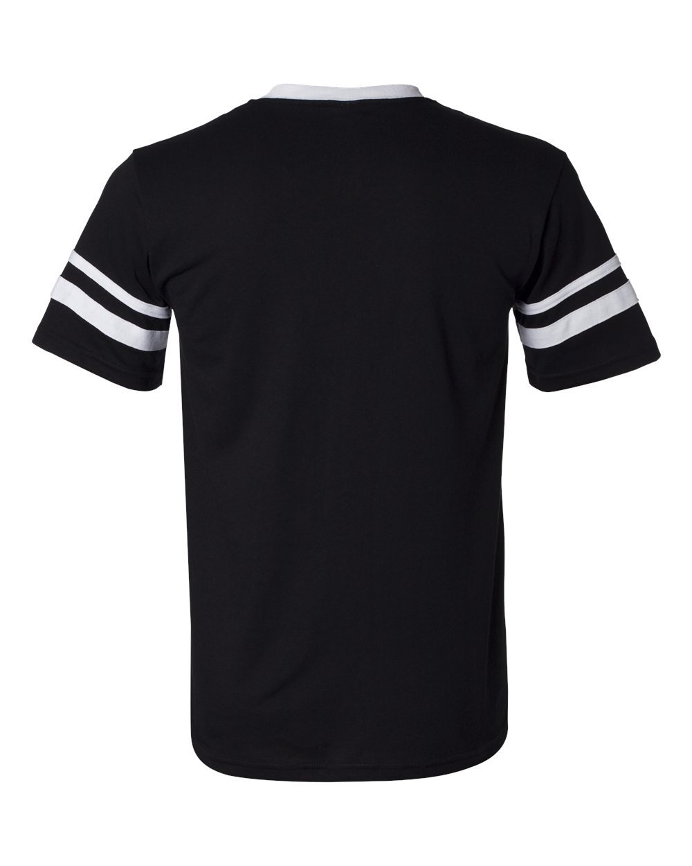 V-Neck Jersey with Striped Sleeves - 360 6
