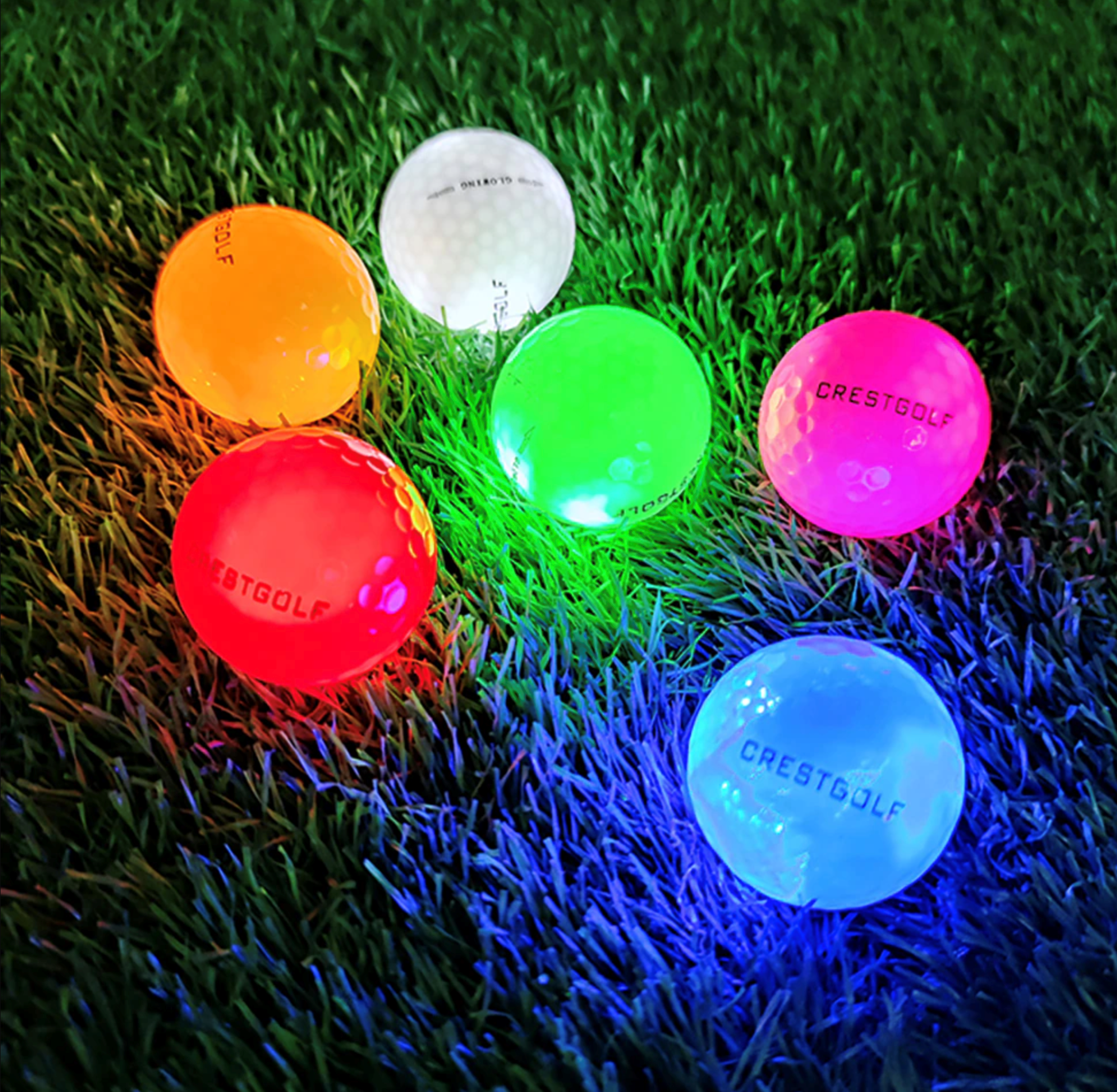 Custom LED Golf Balls- Glow at night 1