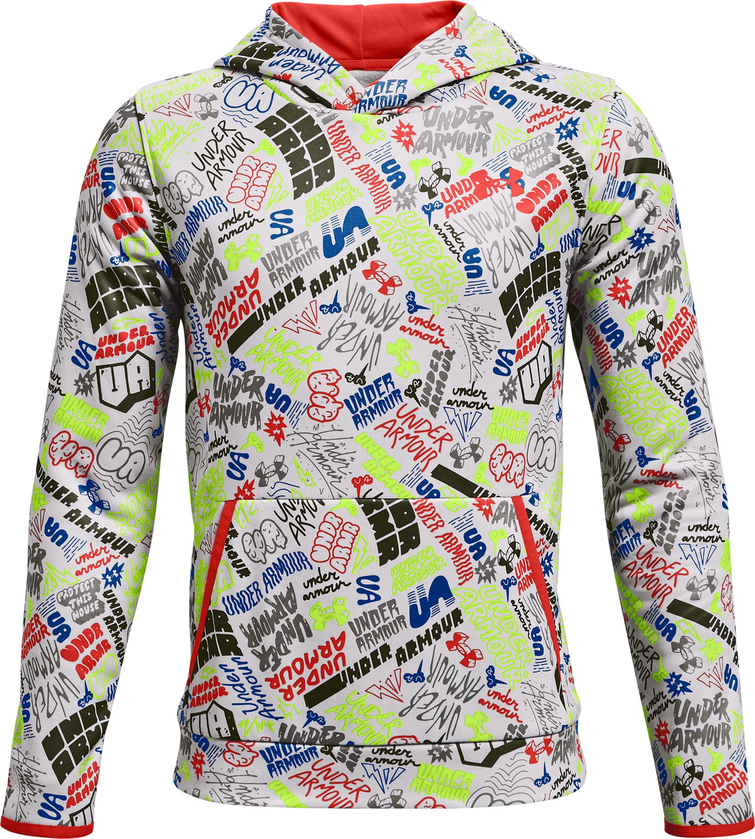 Boys' Armour Fleece Scribble Hoodie  5