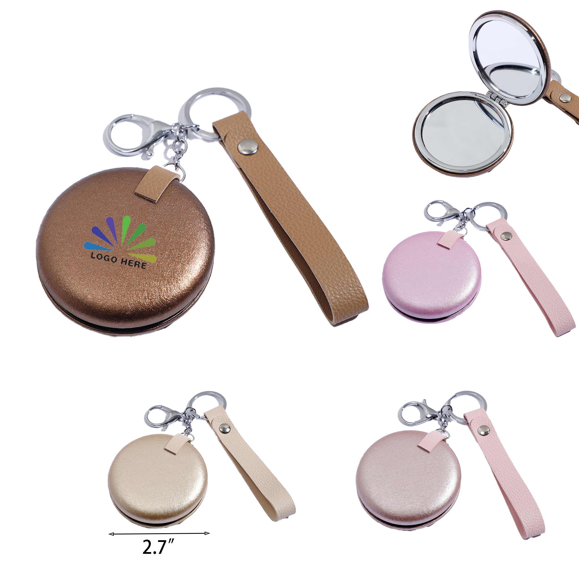 Portable Foldable Double-Sided Makeup Mirror 1