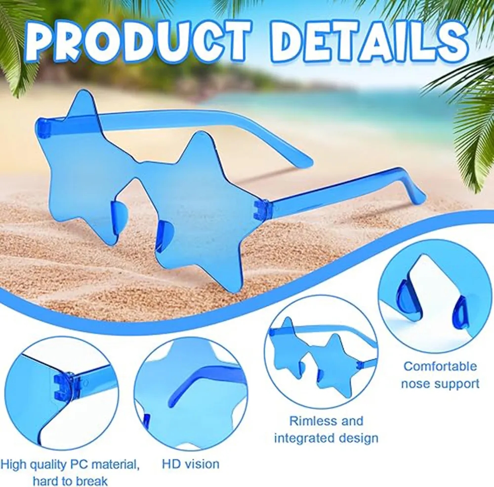 Star Shaped Rimless Sunglasses 4